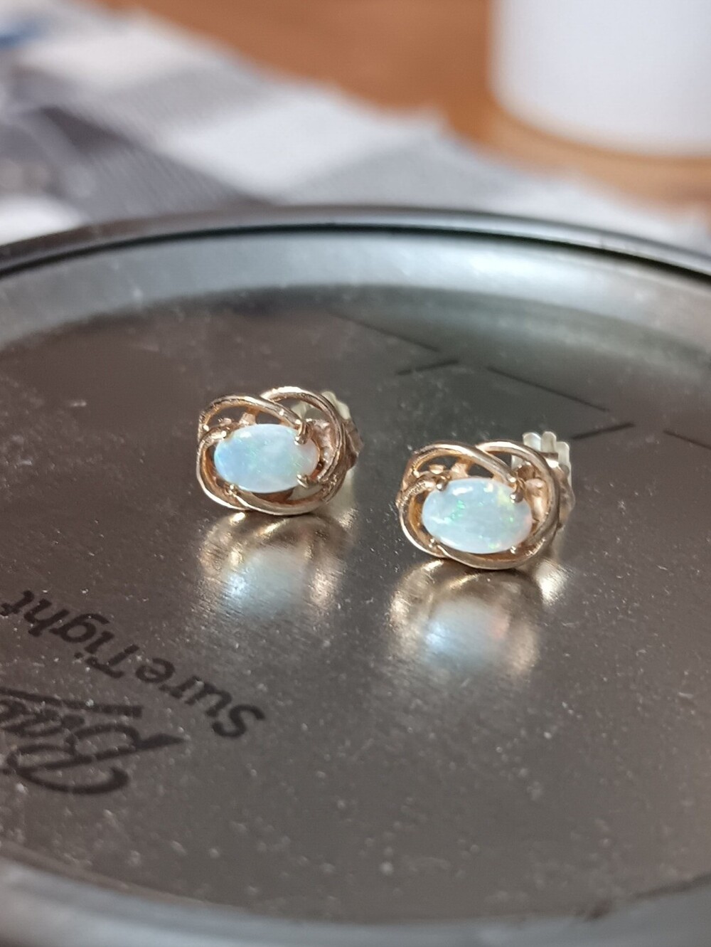14k Opal Earings